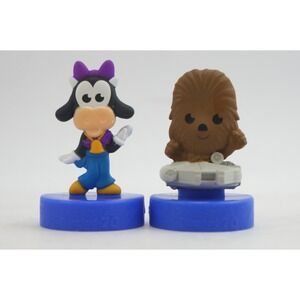 2x McDonalds Disneyland 70 Happy Meal Toy Clairebelle + Chewbacca